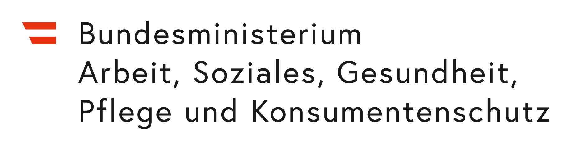 Logo des Bundesministeriums für Arbeit, Soziales, Gesundheit, Pflege und Konsumentenschutz
